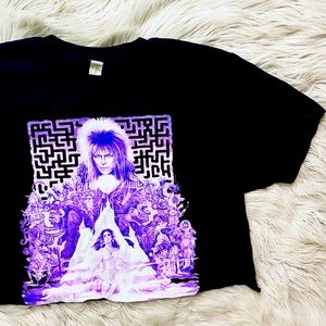 SOLD Crop Top : Labyrinth Graphic Tee